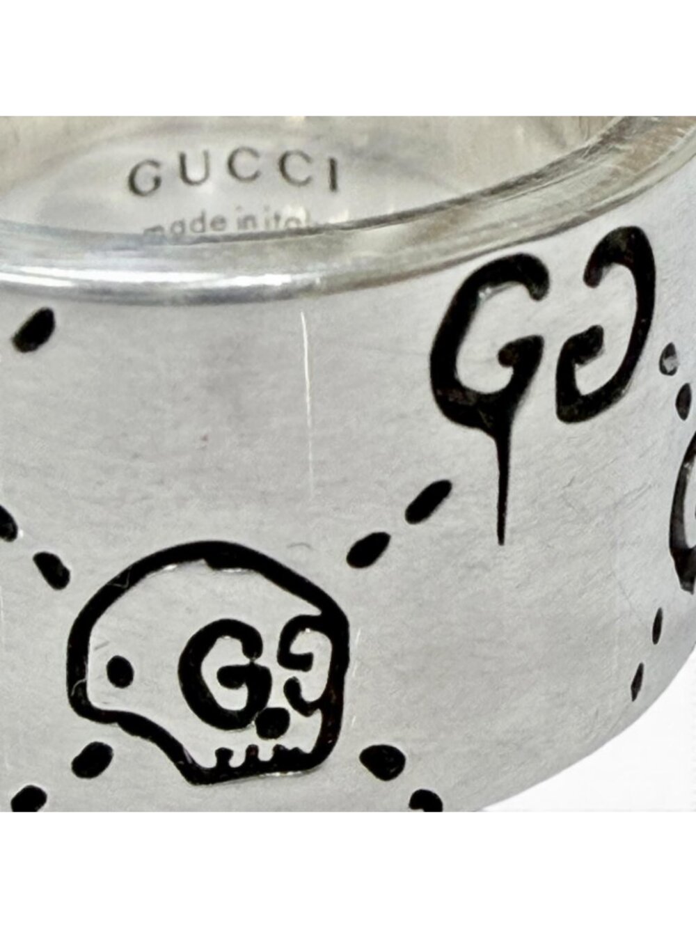 Gucci 925 Ghost Ring Wide Silver - Picture 6 of 11
